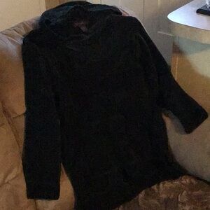 Cozy Black Hooded Sweater